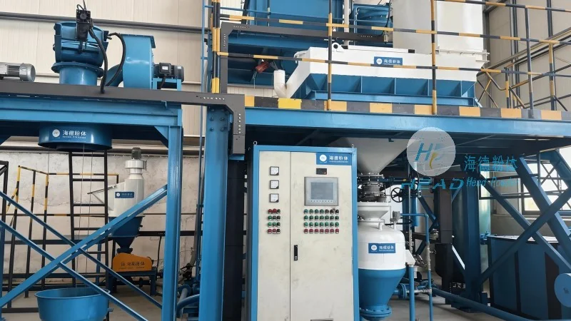 Projektbeispiel für den pneumatischen Transport mit Stickstoffkreislauf für Neodymmetallpulver bei einer Seltene-Erde-Firma in Baotou, Innere Mongolei